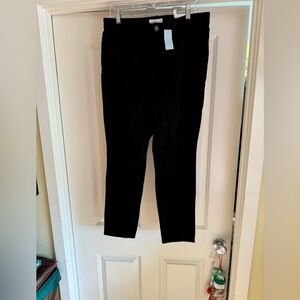 COPY - NWT Loft skinny black velvety corduroy pants size 12p / 31